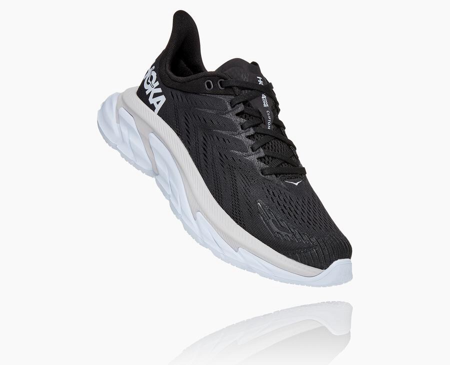 Tenis Hoka One One Feminino Pretas/Branco - Clifton Edge - 863-FREPNG